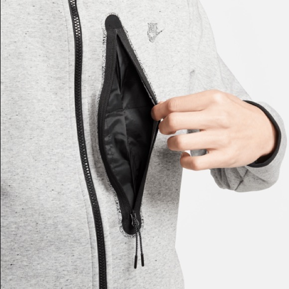 NWT Nike Sportswear Revival Tech Fleece 2-piece Hoodie/Joggers - Grey/Redstone - Picture 8 of 16